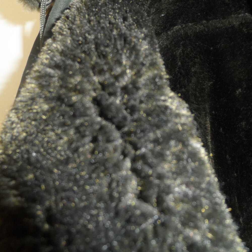 Vintage Women's Faux Fur Trim Shearling Coat - Size M - Picture 6 of 16